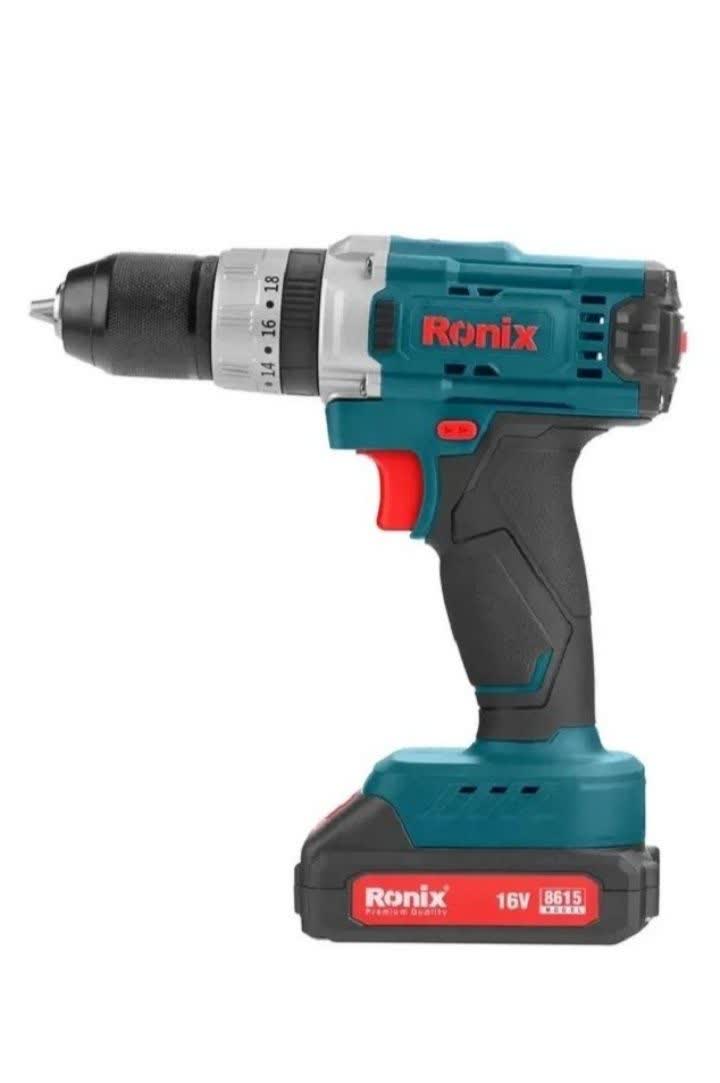 دریل پیچ گوشتی شارژی 20 ولت موتور براشلش رونیکس مدل 8620